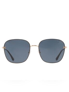 Tom Ford Grey Blue Square Unisex Sunglasses NWT